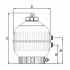 Filtro Cantabric Lateral AstralPool dimensiones