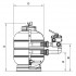 Dimensiones filtro Millennium Lateral AstralPool