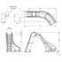 Dimensiones tobogán piscina Typhoon AstralPool